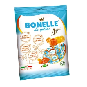 Żelki o smaku cytryny i mandarynki bez dodatku cukru - Bonelle, 90g