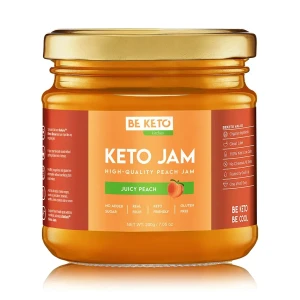 Keto dżem brzoskwiniowy bez dodatku cukru - Juicy Peach - BeKeto, 200g