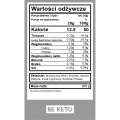 Keto dżem brzoskwiniowy bez dodatku cukru - Juicy Peach - BeKeto, 200g - etykieta