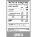 Keto dżem malinowy bez dodatku cukru - Super Raspberry - BeKeto, 200g - etykieta