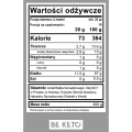 Keto izolat białka z olejem MCT francuska wanilia - Keto Whey Isolate French Vanilla - BeKeto, 300g - etykieta