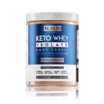 Keto izolat białka z olejem MCT naturalna czekolada - Keto Whey Isolate Natural Chocolate - BeKeto, 300g