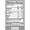 Keto krem migdał i wanilia z olejem MCT - Keto Cream Almond &amp; Vanilla - BeKeto - 250g - etykieta