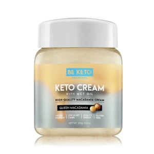 Keto krem z orzechów makadamia - królowa makadamia z olejem MCT - Keto Cream Queen Macadamia - BeKeto, 250g
