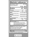 Ketony egzogenne soczysta brzoskwinia - Exogenous Ketones Juicy Peach - BeKeto, 150g - etykieta
