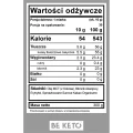 Olej MCT w proszku naturalna czekolada - MCT Oil Powder Natural Chocolate - BeKeto, 300g - etykieta