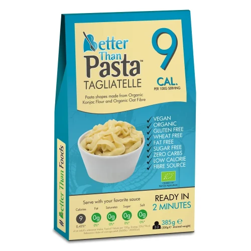 Makaron konjac Tagliatelle - BIO - Better than Foods, 385g - przód