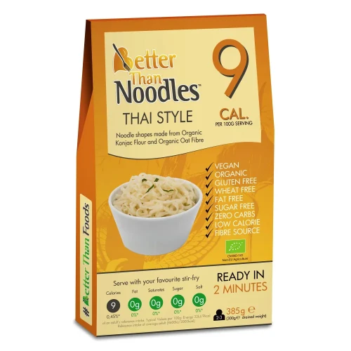 Makaron konjac Thai Style - BIO - Better than Foods, 385g - przód