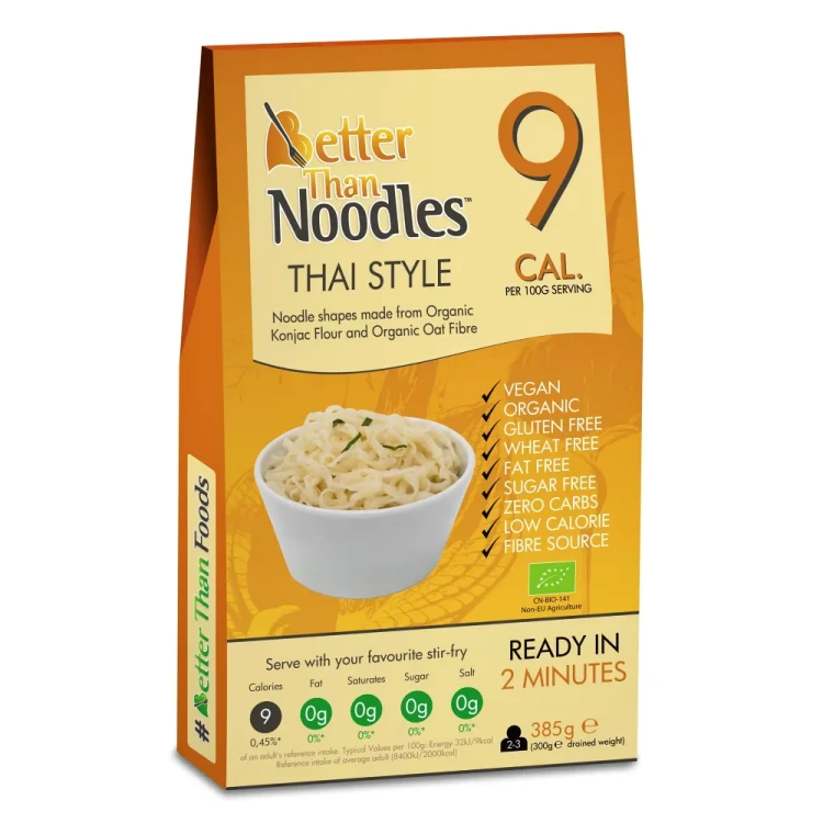 Makaron konjac Thai Style - BIO - Better than Foods, 385g - przód