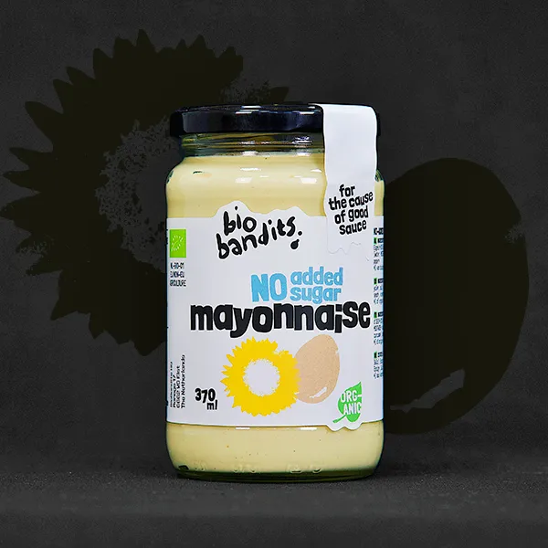 Majonez jajeczny bez dodatku cukru - BIO - Bio Bandits, 370ml - przód