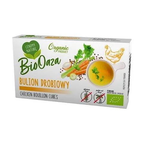 BIO Bulion drobiowy - BioOaza, 66g - przód