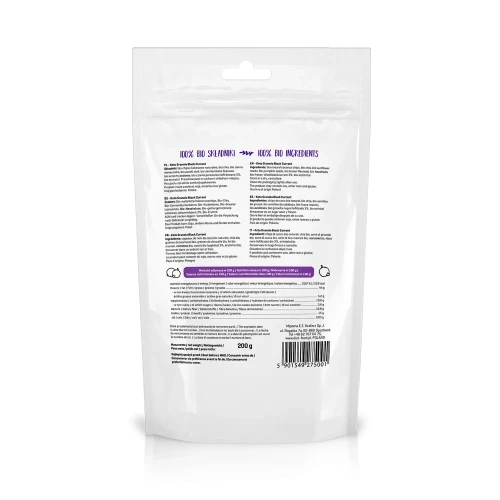 Keto granola z czarną porzeczką - BIO - Diet Food, 200g - tył