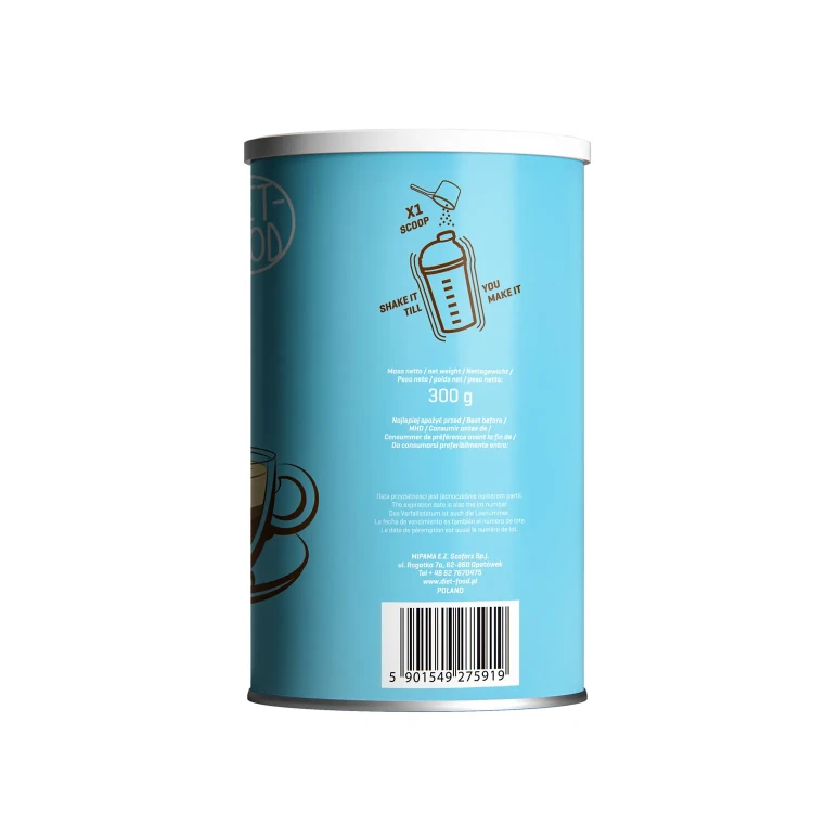 Kolagenowa KETO śmietanka do kawy z olejem MCT - Diet Food, 300g - tył
