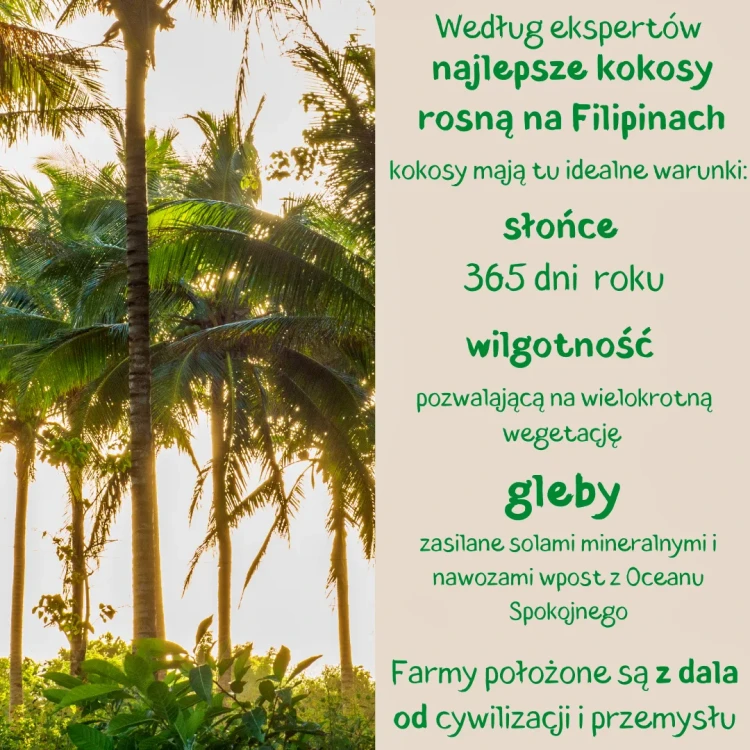 Olej kokosowy virgin tłoczony na zimno, nierafinowany - BIO - Coco Farm, 260ml - BIO