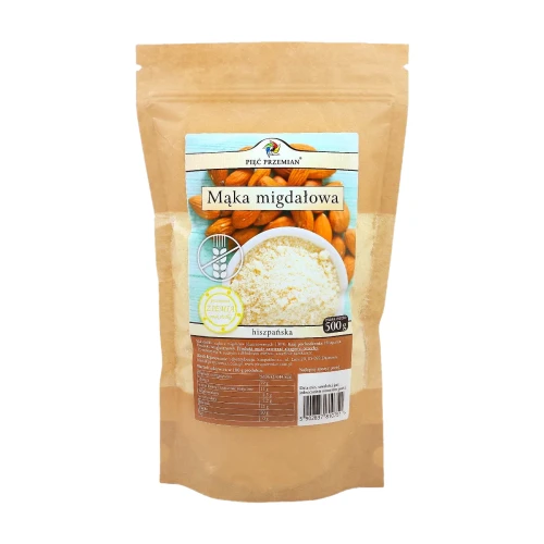 Mąka migdałowa - Pięć Przemian, 500g - przód