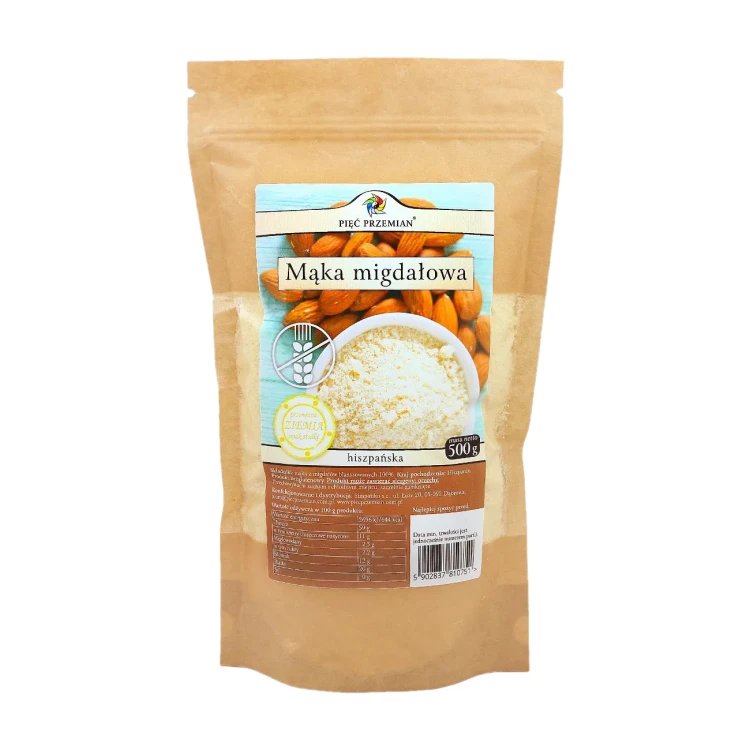Mąka migdałowa - Pięć Przemian, 500g - przód