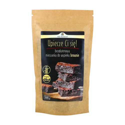 Mieszanka na brownie bezglutenowe - Pięć Przemian, 500g - przód
