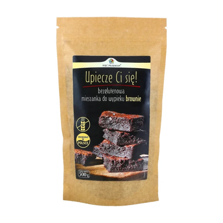 Mieszanka na brownie bezglutenowe - Pięć Przemian, 500g - przód