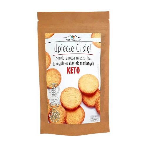 Mieszanka do wypieku KETO ciastek maślanych, bezglutenowa przód