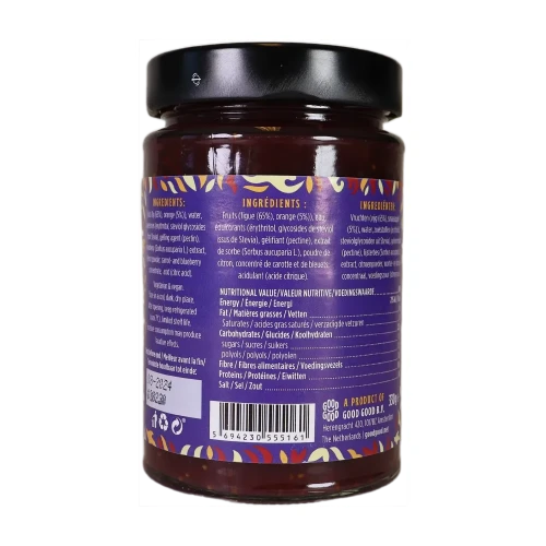 Dżem figowy bez dodatku cukru - Fig Jam - Keto Friendly - Good Good, 330g - etykieta
