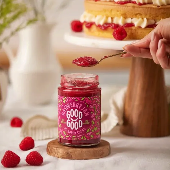 Dżem malinowy bez dodatku cukru - Raspberry Jam - Keto Friendly - Good Good, 330g