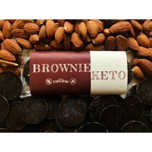 Baton Brownie KETO - Baton Warszawski, 50g - przód