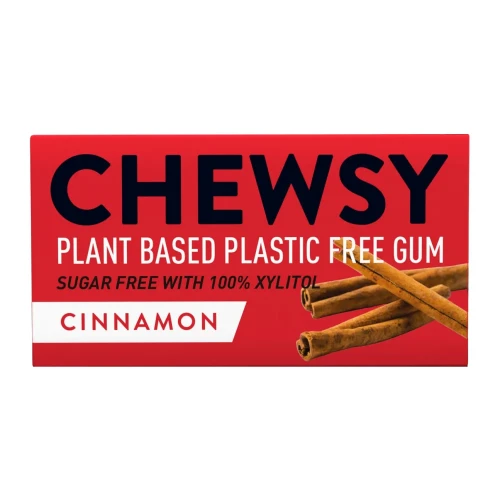 Gumy do żucia o smaku cynamonowym z ksylitolem - 10 sztuk - Chewsy, 15g - przód