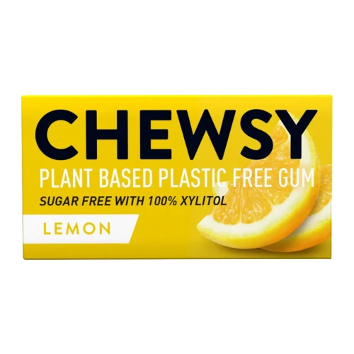 Gumy do żucia o smaku cytrynowym z ksylitolem - 10 sztuk - Chewsy, 15g - przód