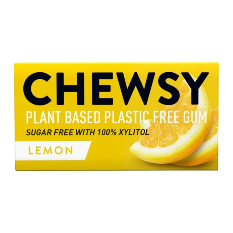 Gumy do żucia o smaku cytrynowym z ksylitolem - 10 sztuk - Chewsy, 15g - przód