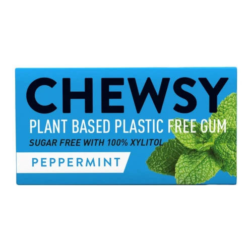 Gumy do żucia o smaku mięty pieprzowej z ksylitolem - 10 sztuk - Chewsy, 15g - przód