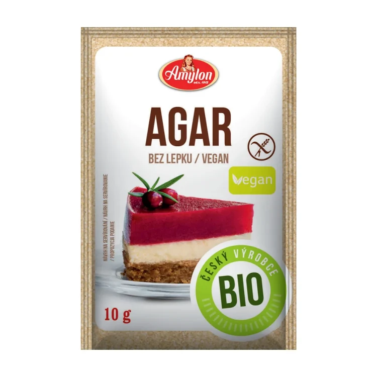 Agar-agar - BIO - Amylon, 10g - przód