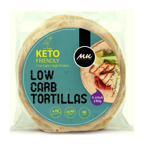 Tortilla, wrapy - 6 sztuk - MK Nutrition, 240g - przód