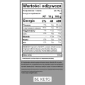 Olej MCT w proszku kokos i biała czekolada - MCT Oil Powder Tropical Coconut + White Chocolate - BeKeto, 300g - etykieta