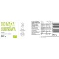 Mąka łubinowa - BIO - Coco Farm, 250g - etykieta