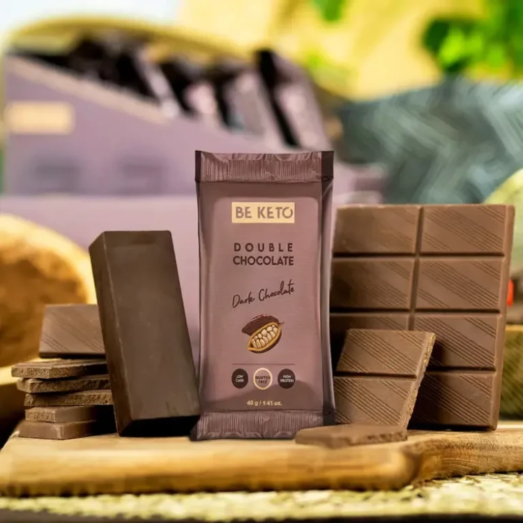 Keto baton - podwójna czekolada - Double Chocolate - BeKeto, 40g - baton
