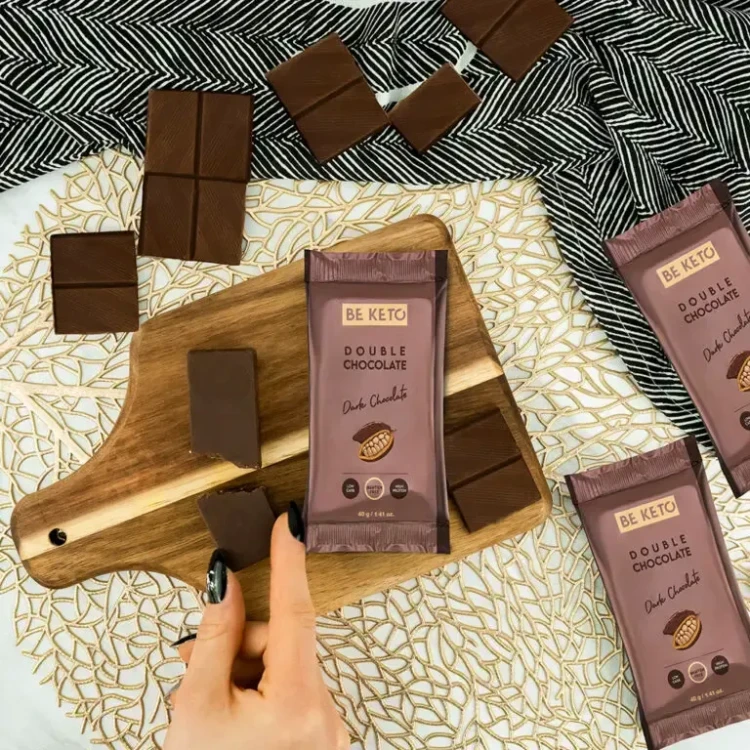 Keto baton - podwójna czekolada - Double Chocolate - BeKeto, 40g - baton