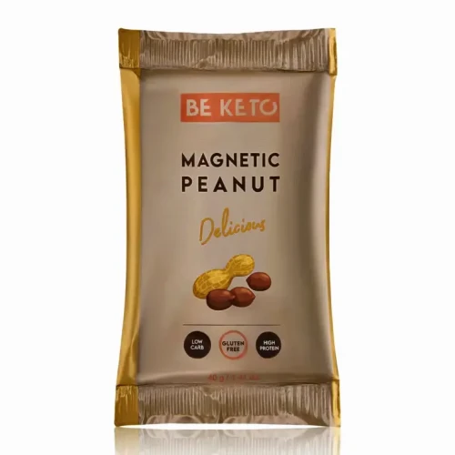 Keto baton - magnetyczny orzech - Magnetic Peanut - BeKeto, 40g - przód