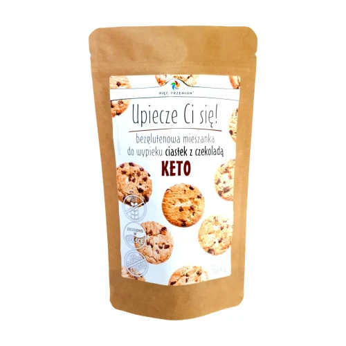 Mieszanka do wypieku KETO ciastek z czekoladą - przód