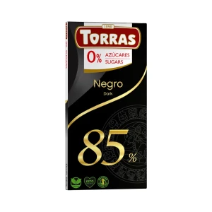 Gorzka czekolada 85 % kakao bez dodatku cukru - Torras, 75g