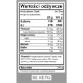 Keto krem biała czekolada i malina - White Chocolate &amp; Raspberry - BeKeto - 250g - etykieta