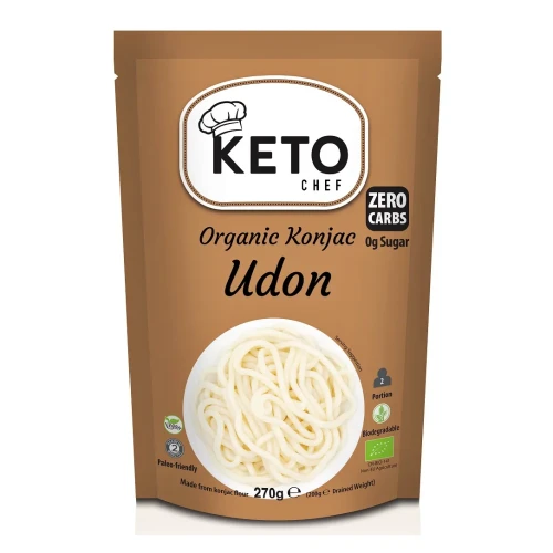 Makaron konjac Udon - BIO - Keto Chef, 270g - przód