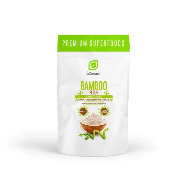 Błonnik bambusowy, mąka bambusowa - Intenson, 500g - przód