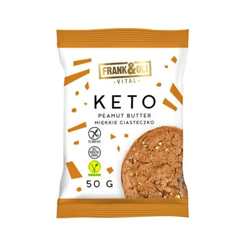 Keto ciasteczko masło orzechowe - Frank&amp;Oli - 50g - przód