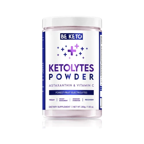 Keto elektrolity w proszku owoce leśne - Ketolytes Powder Forest Fruits - BeKeto, 200g - przód