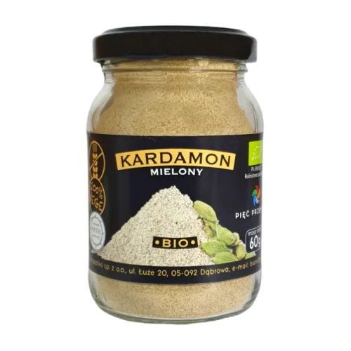 Kardamon mielony - BIO - Pięć Przemian, 60g - przód