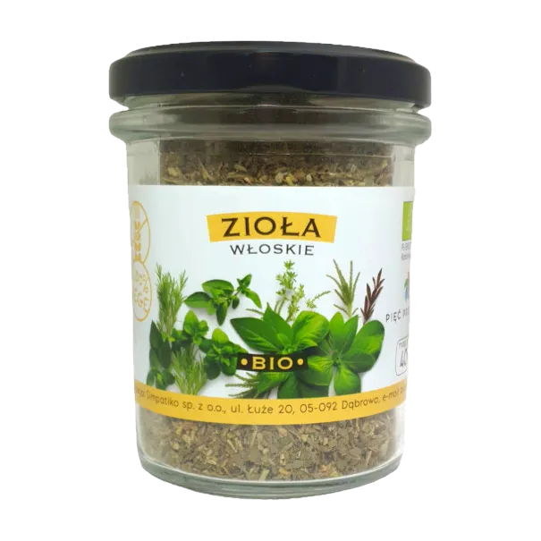 Zioła włoskie - BIO - Pięć Przemian, 40g - przód