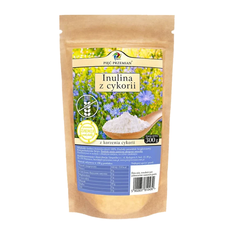 Inulina z cykorii - Pięć Przemian, 300g - przód