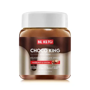 Keto krem orzech laskowy z kakao z olejem MCT - Keto Cream Choco King - BeKeto, 250g