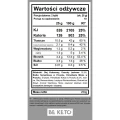 Keto krem orzech laskowy z kakao z olejem MCT - Keto Cream Choco King - BeKeto - 250g - etykieta