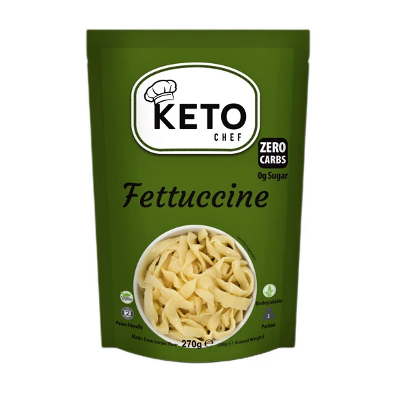 Makaron konjac Fettuccine - BIO - Keto Chef, 270g - przód